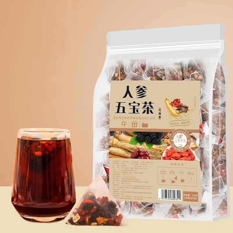 Five Treasure Tea Energy Herbal Tea Honeymoon Herbal Tea Mix for Healthy Liver