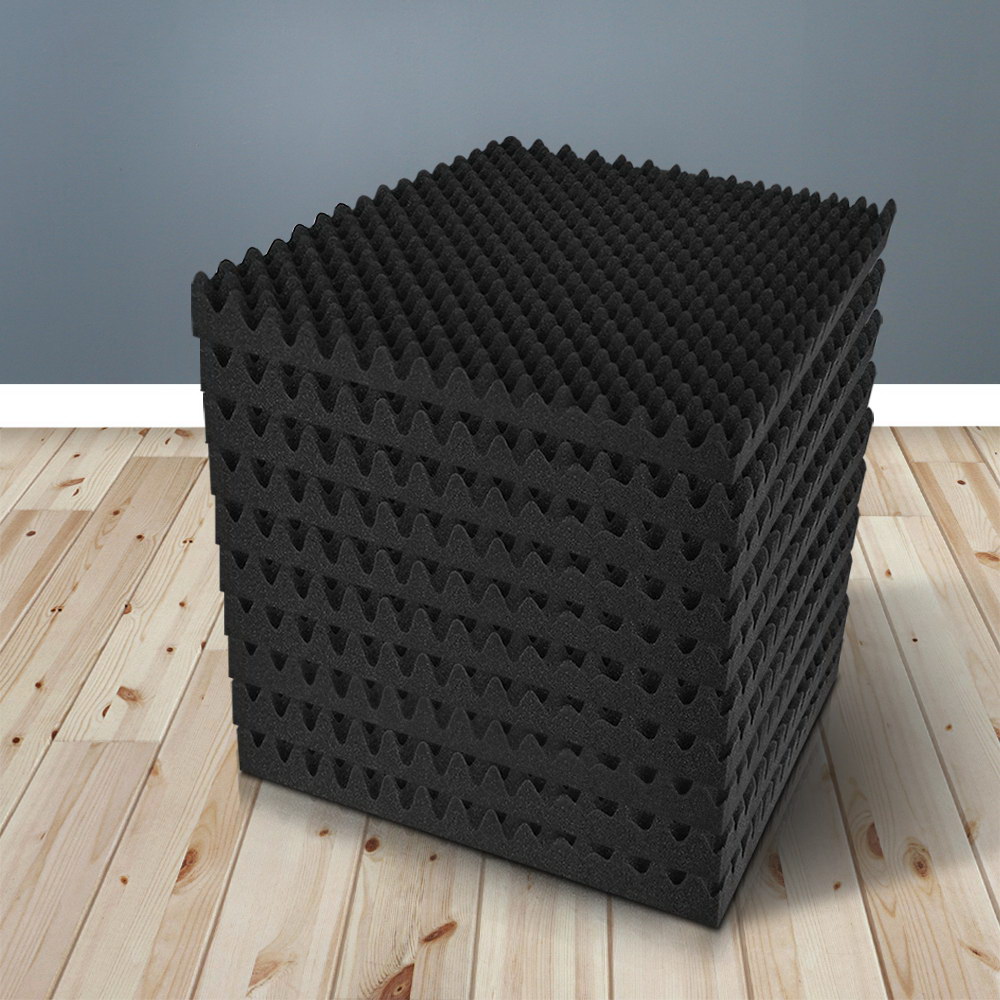 TEMU 20pcs Acoustic Foam Sound Absorption Panels Eggshell 50x50x5cm