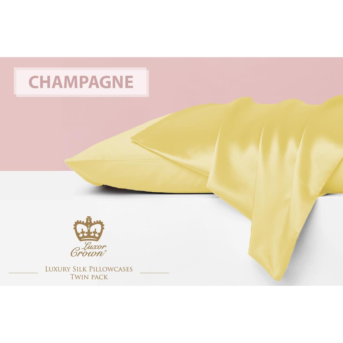 TEMU Crown Set Of 2 Pillowcases Champagne
