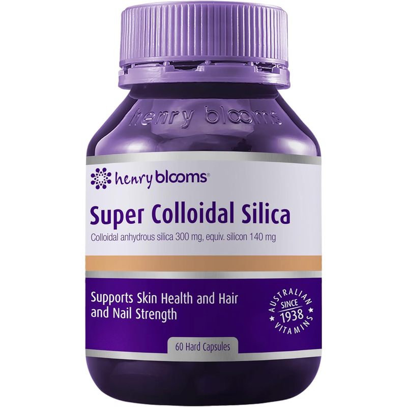 Henry Blooms Super Colloidal Silica 300mg 60 Capsules NEW