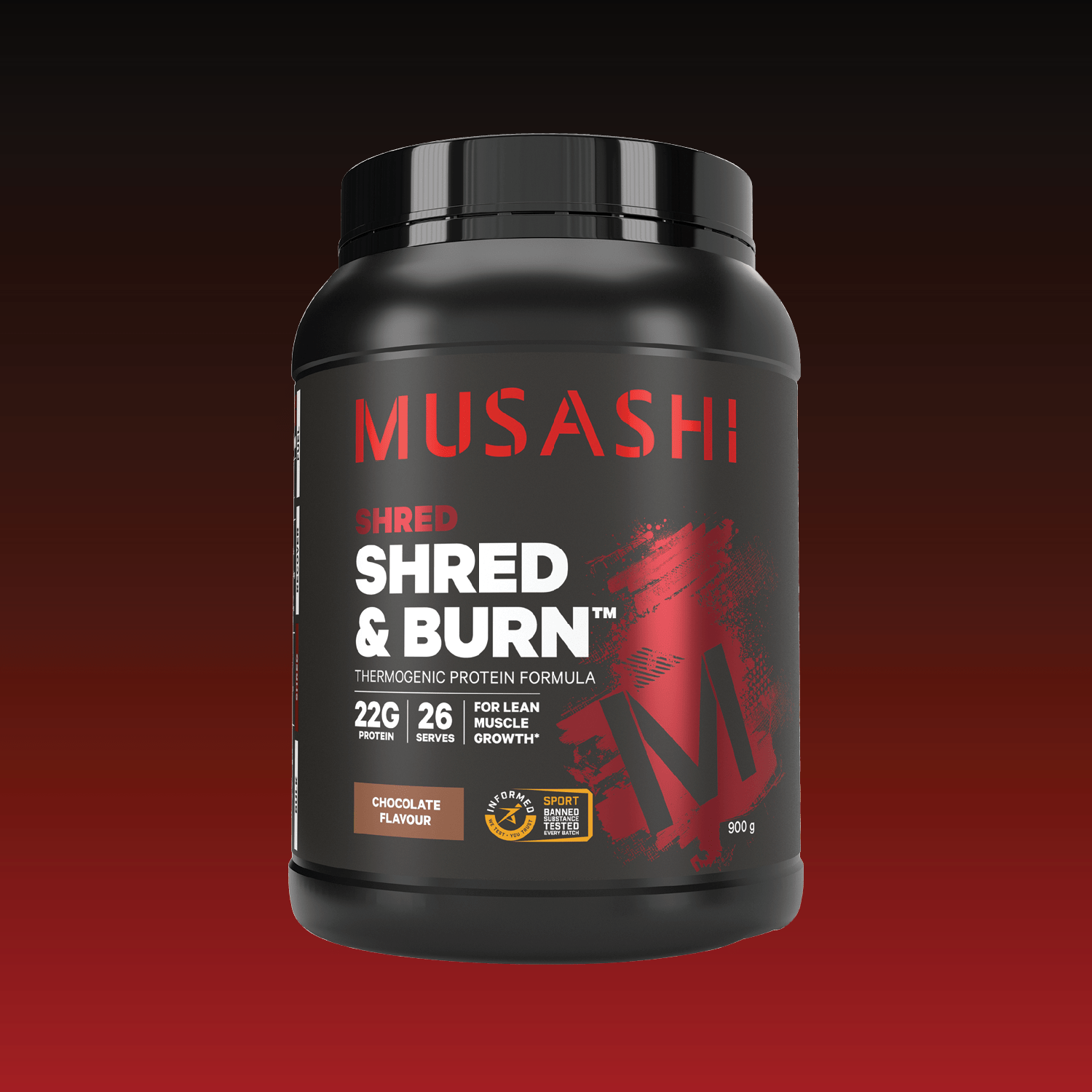 Musashi Shred & Burn Vanilla Milkshake 900G