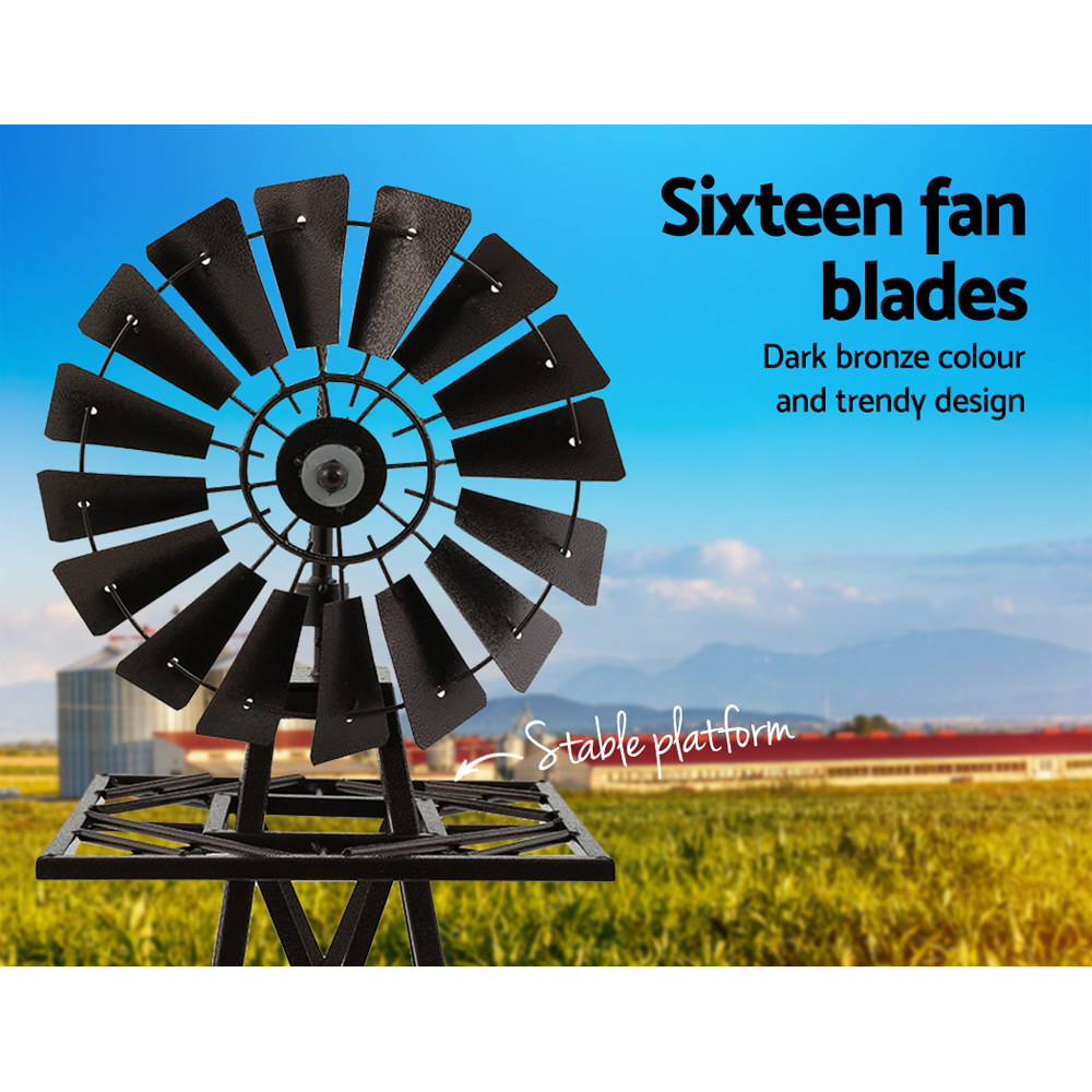   garden windmill 120cm metal ornaments outdoor decor ornamental   Product details 3