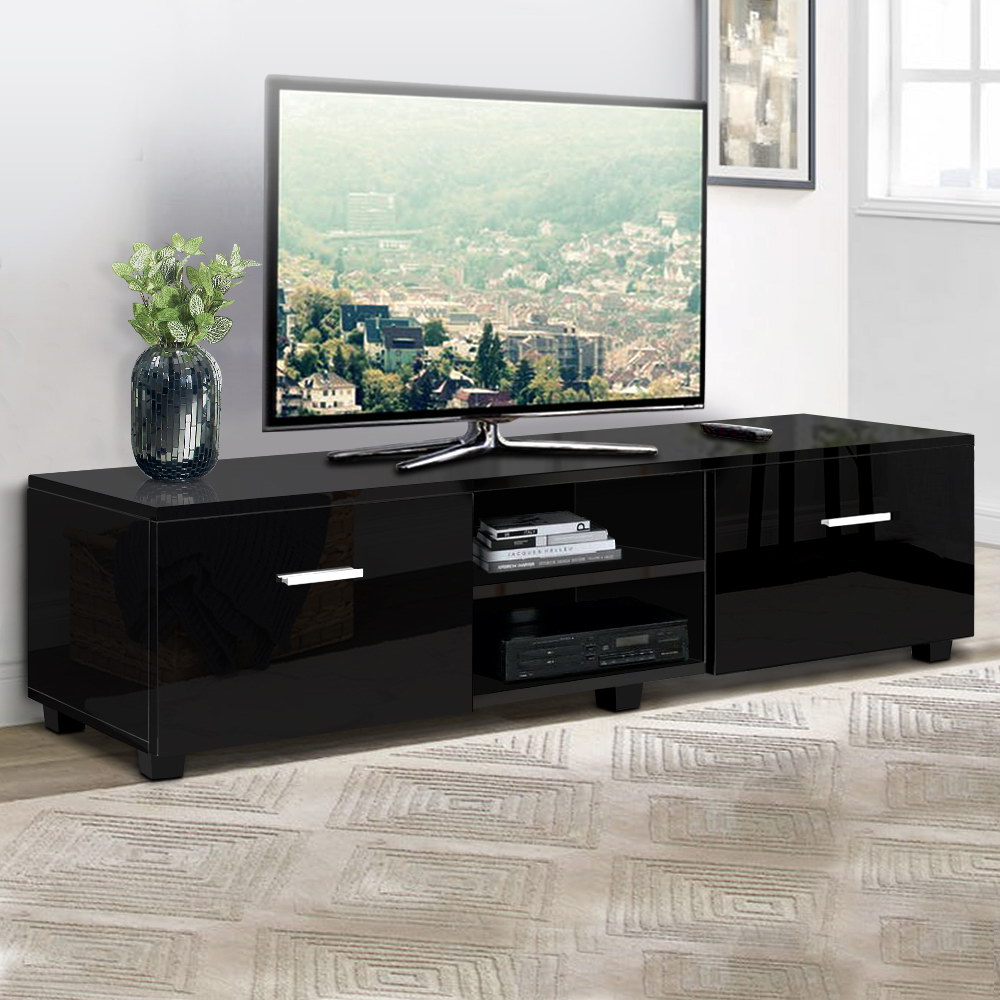   entertainment unit tv cabinet 140  high gloss storage shelf jim Product details 0