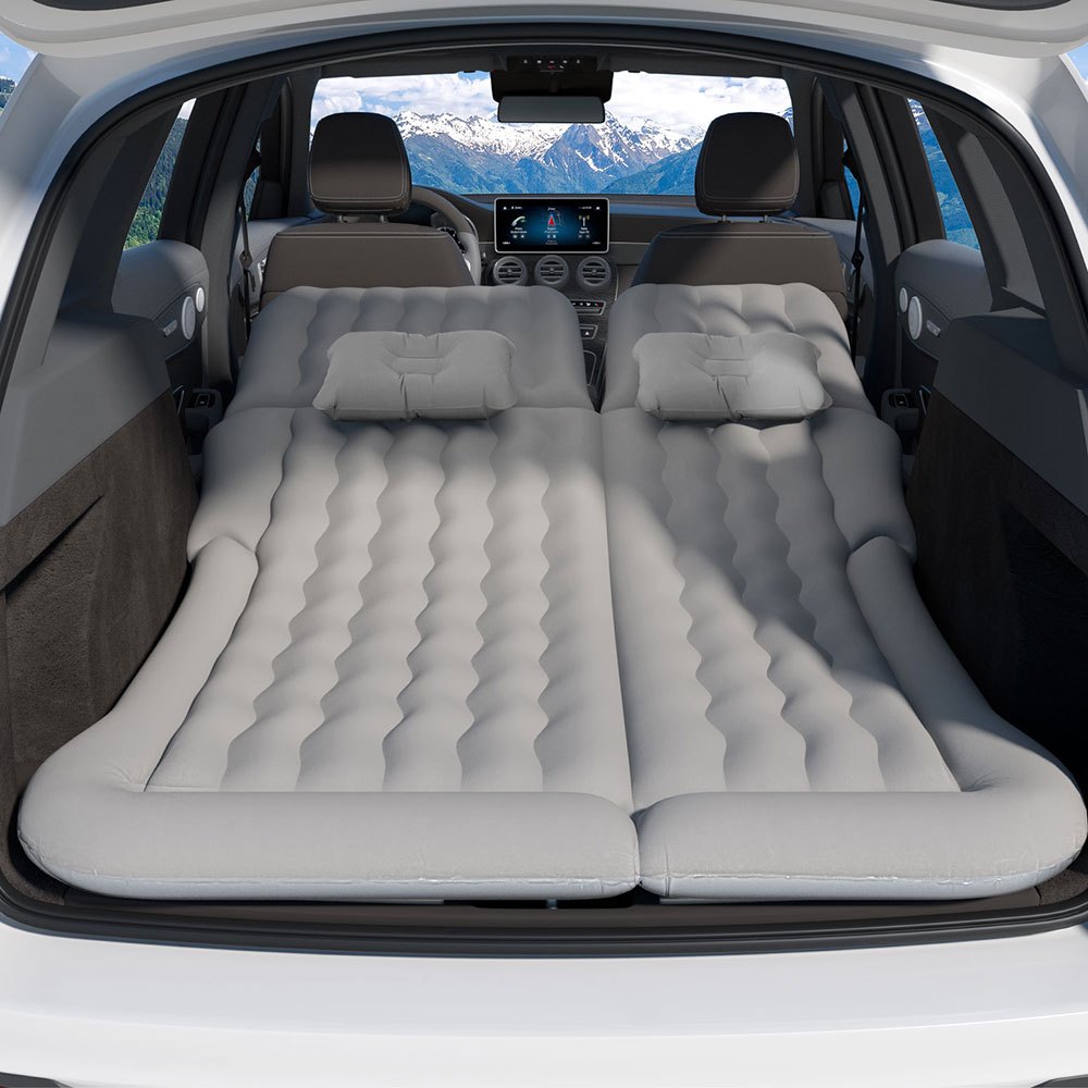TEMU Car Mattress 175x130 Inflatable Suv Back Seat Camping Bed Grey