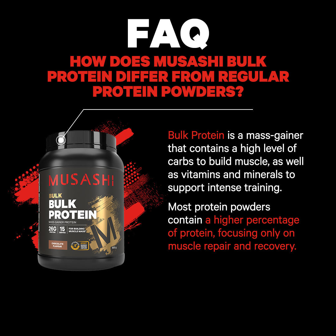 Musashi Bulk Protein Chocolate Milkshake 2kg