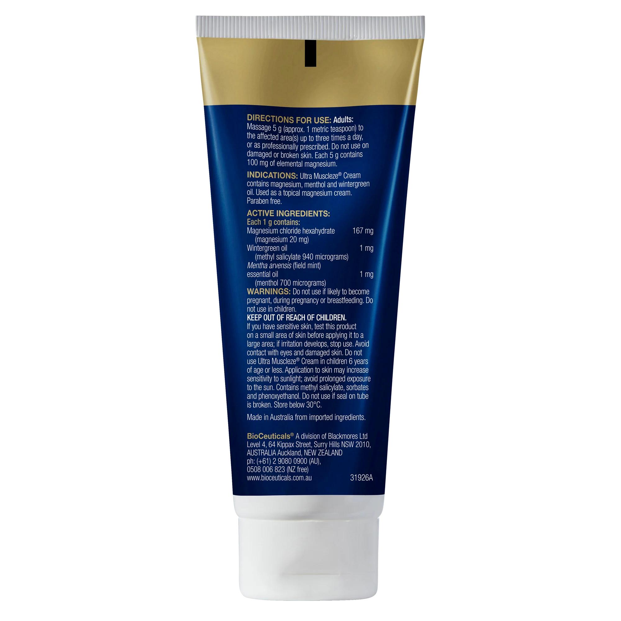 BioCeuticals Ultra Muscleze Cream 100g