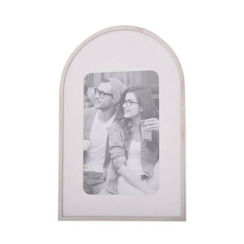 gifts silver curve photo frame 4x6 arch 26513