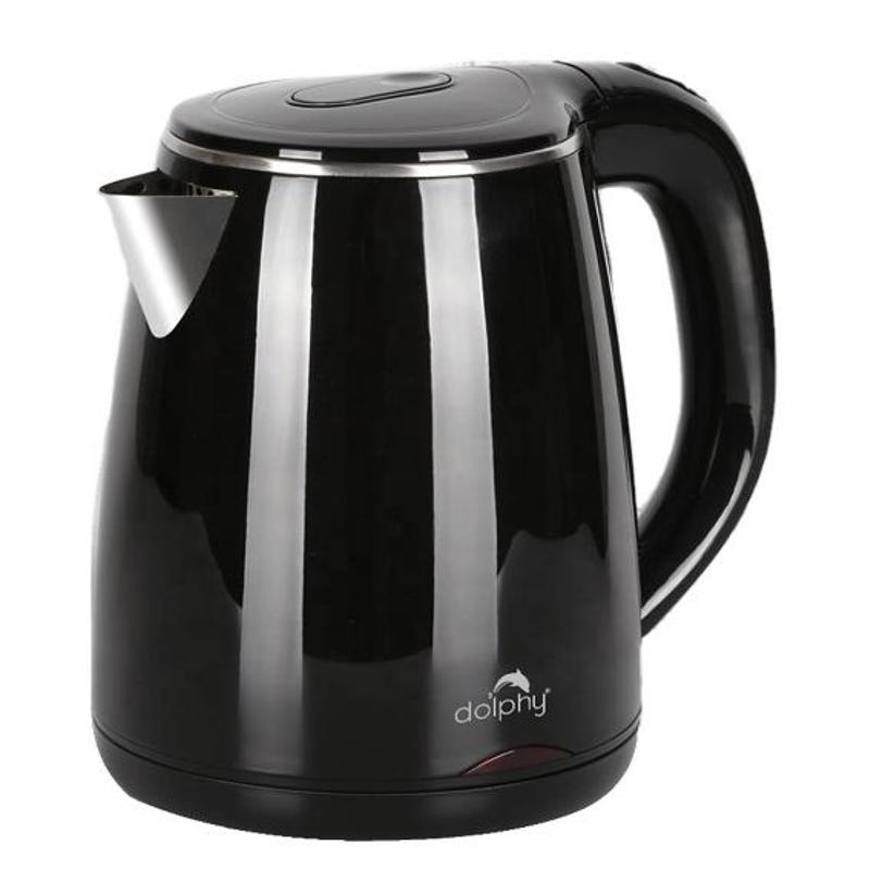 TEMU 1.2l Electric Kettle – Quick Boil Cordless Kettle In Black, 1500–1800w, Stainless Steel & Abs For Kitchen, Hotel & Office Use
