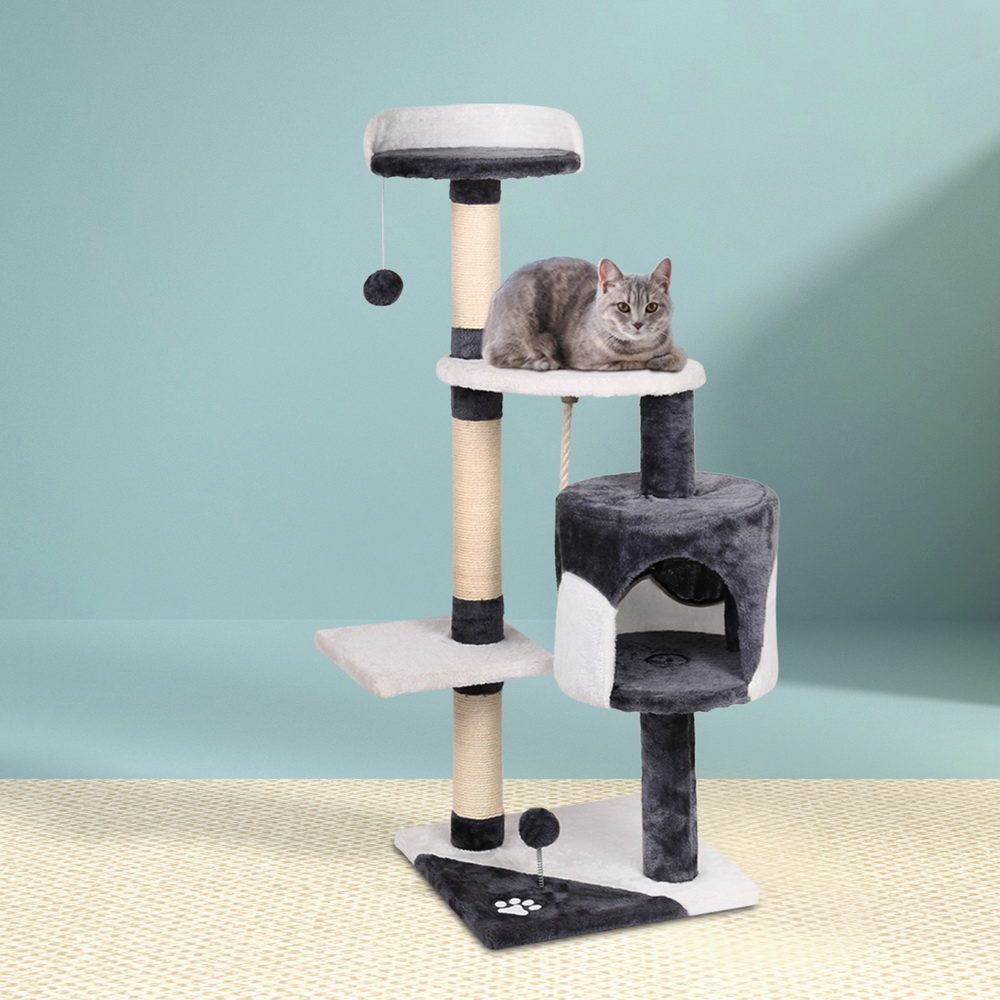TEMU I.pet Cat Tree 112cm Tower Scratching Post Scratcher Wood Condo House Furniture