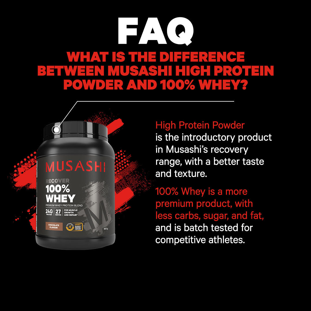 Musashi 100% Whey Chocolate Milkshake 900g