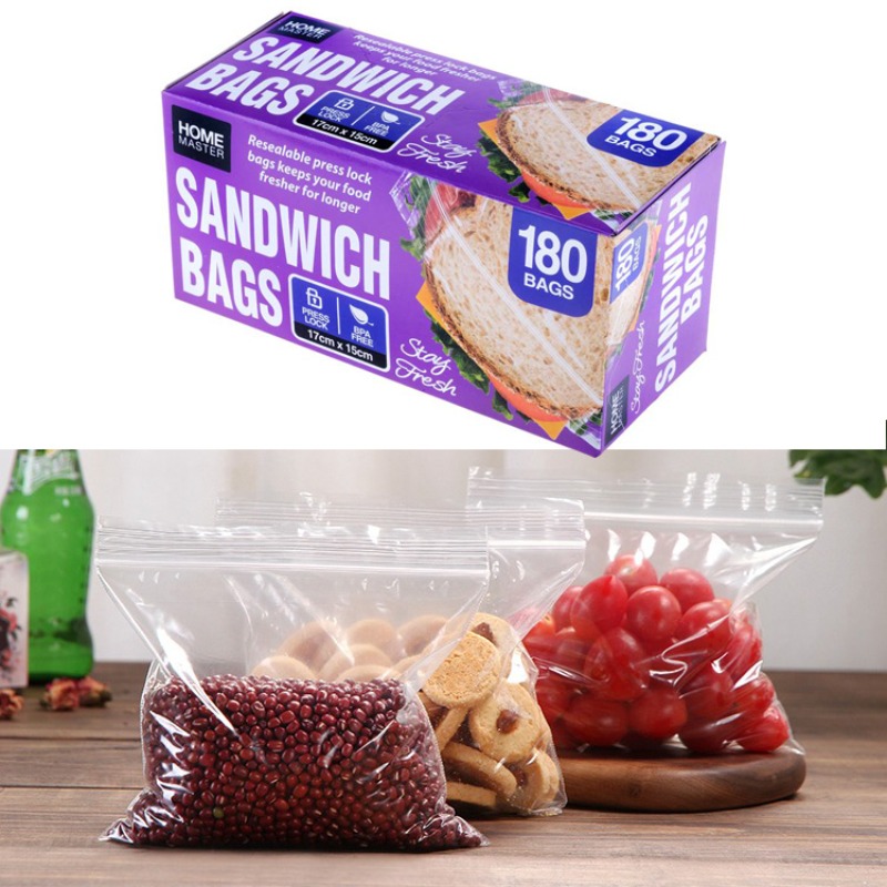 TEMU 360 Pce Sandwich Bags Freshness Freezer Safe 17 X 16cm