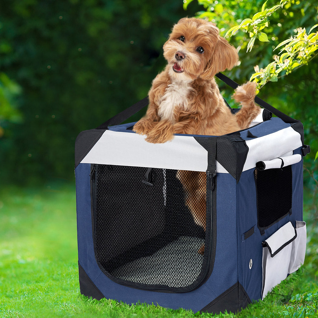 Pet Carrier Bag Dog Puppy Spacious Outdoor Travel Hand Portable Crate M - Image 2