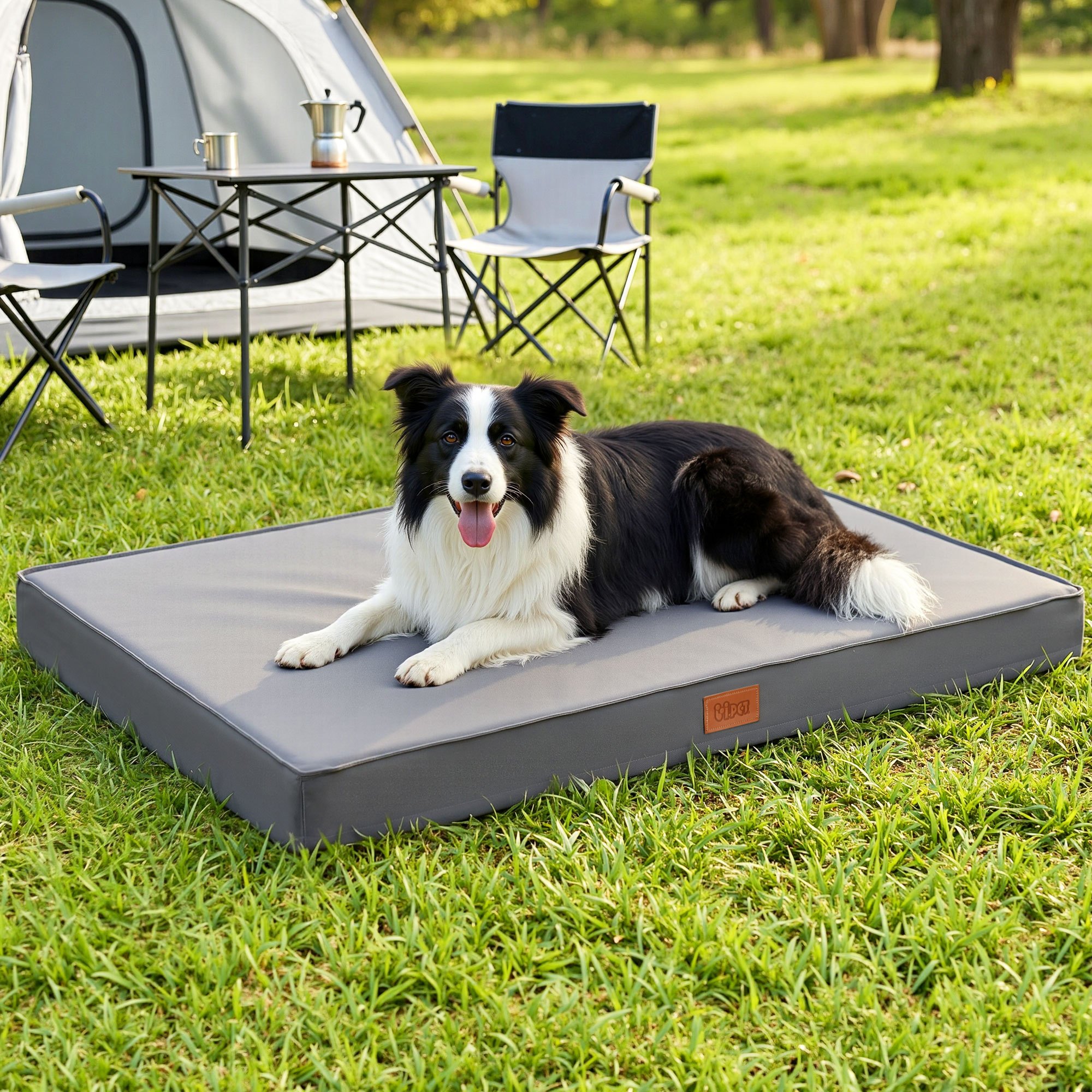 TEMU I.pet Dog Bed Xl Water-resistant Egg Crate Foam Orthopedic Pet Mat Grey