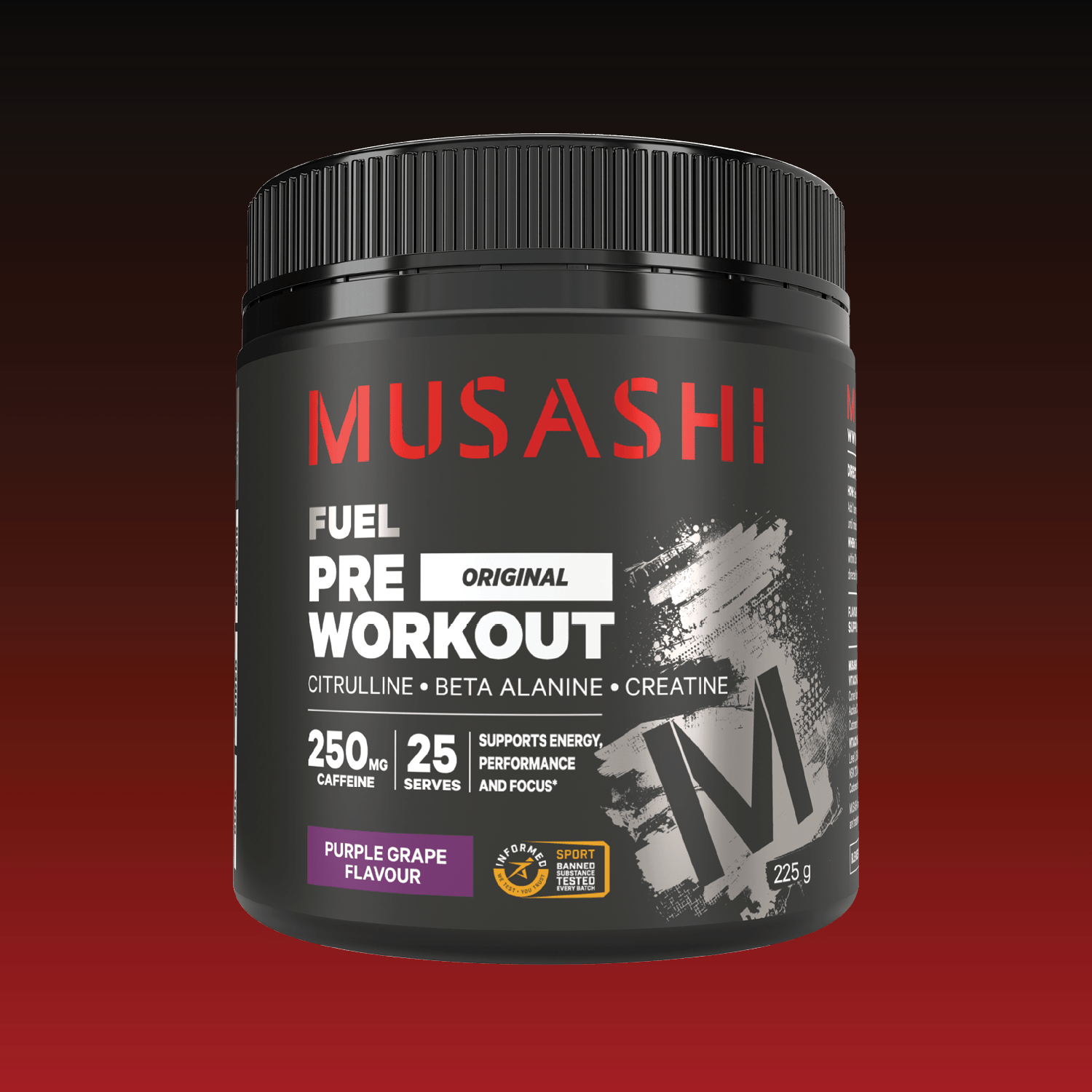 Musashi Pre Workout Purple Grape 225g