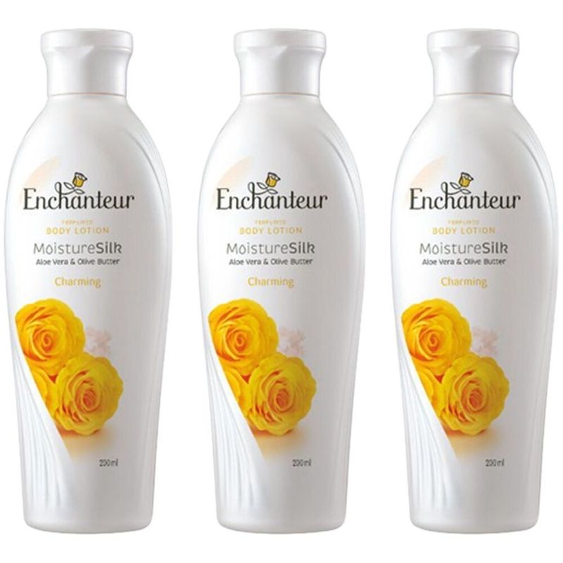 Charming Enchanter Perfumed Body Lotion 200Ml Pack of 3 Moisturizing Set