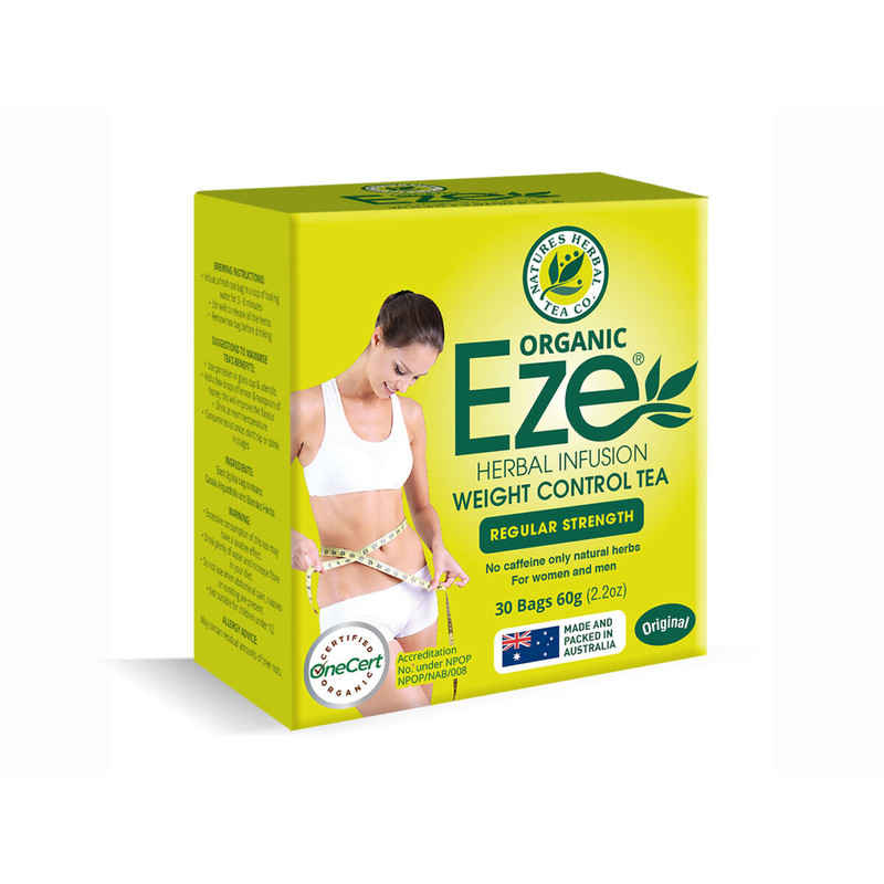 Eze Herbal Infusion Weight Control Fat Loss Tea Regular Strength 30 Bags