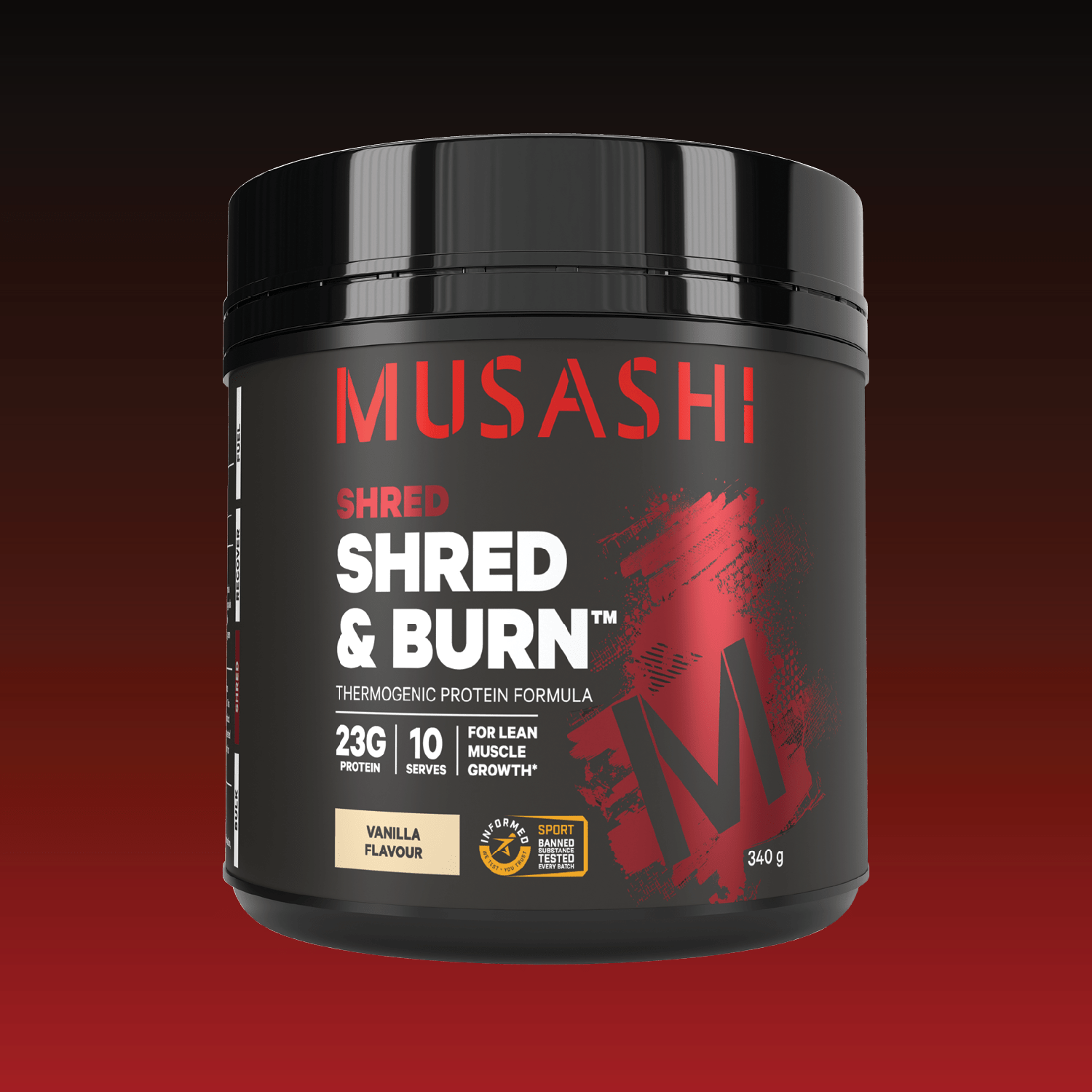 Musashi Shred & Burn Vanilla Milkshake 900G