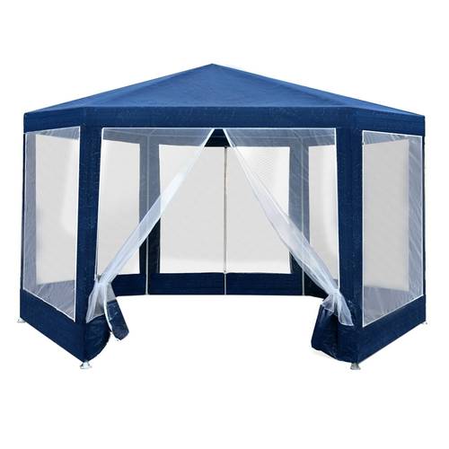 gazebo marquee 2x2 wedding party tent outdoor camping mesh wall navy