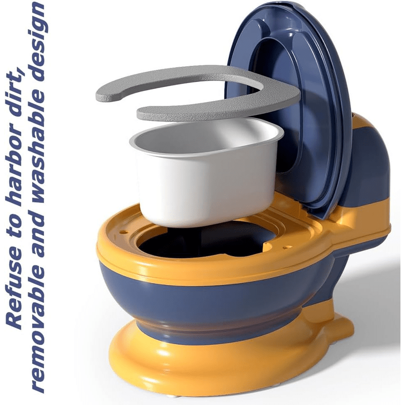 2 in 1 training toilet with wipes storage removable potty pot baby trainer easy to clean realistic toilet for toddler baby kids Product details 5