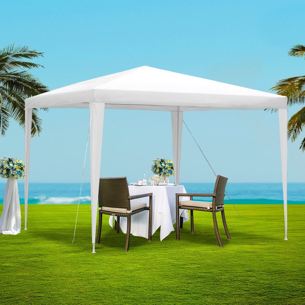 TEMU Gazebo 3x3 Wedding Party Marquee Tent Outdoor Event Camping Shade White