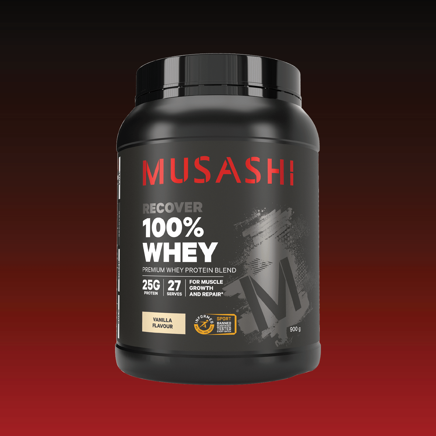 Musashi 100% Whey Chocolate Milkshake 900g