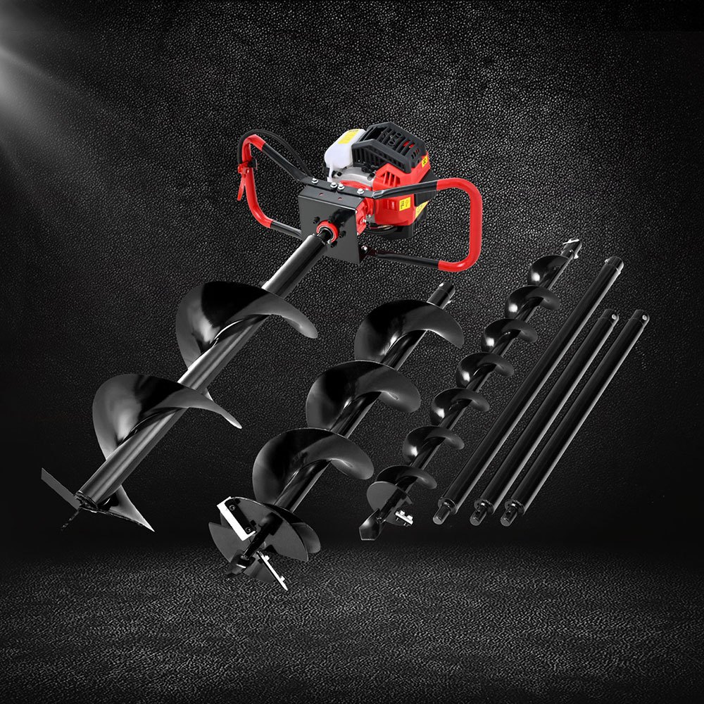 item picture   post hole digger petrol motor drill extension auger  