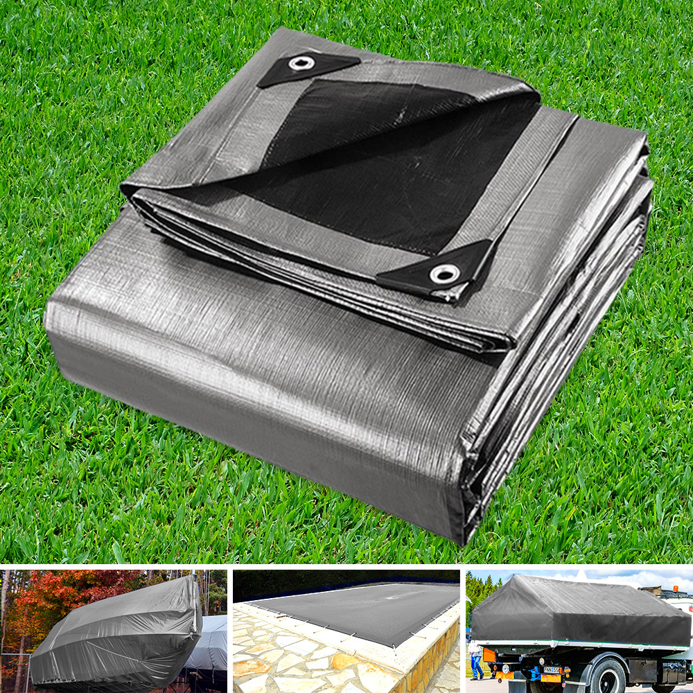 TEMU Instant Hut Tarpaulin Tarp 6x9m Canvas Rp Camping Poly Tarp Heavy Duty Cover
