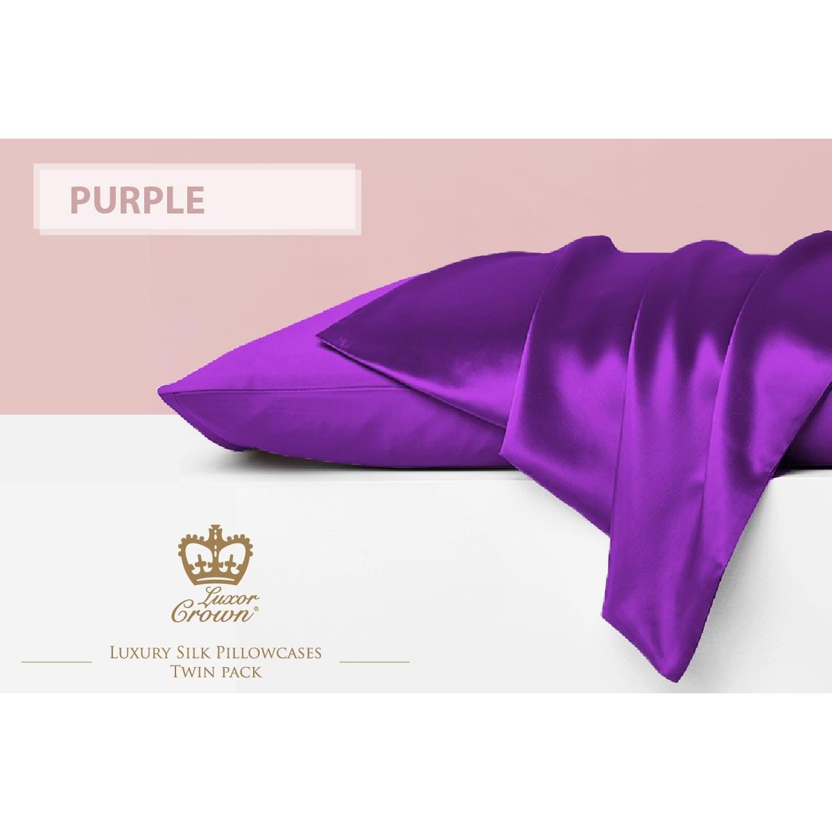 TEMU Crown Set Of 2 Pillowcases Purple
