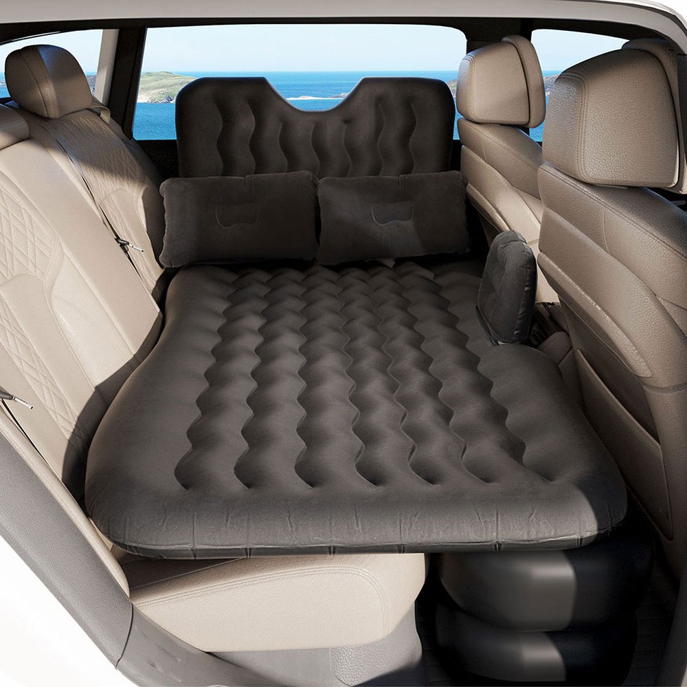 TEMU Car Mattress 176x80 Inflatable Suv Back Seat Camping Bed Charcoal
