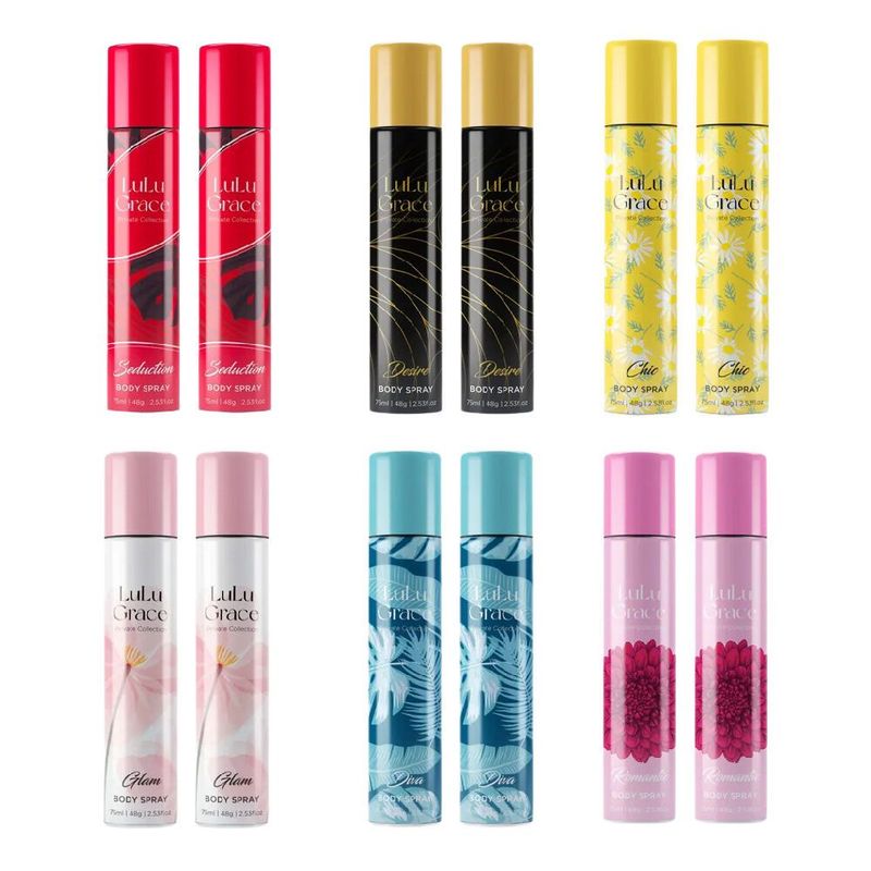 TEMU 12 X 75ml Women's Body Spray Set Long Lasting Fragrance Pack