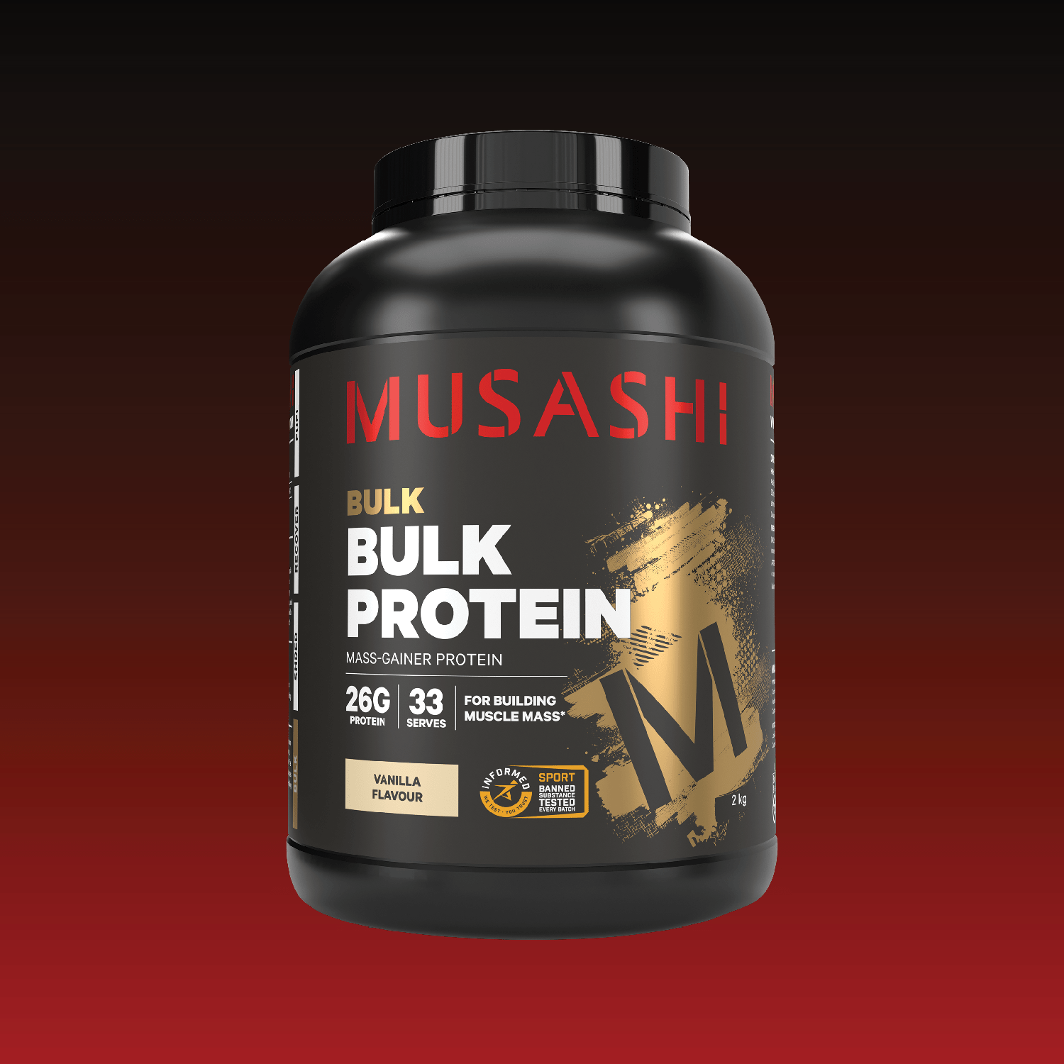 Musashi Bulk Protein Chocolate Milkshake 2kg