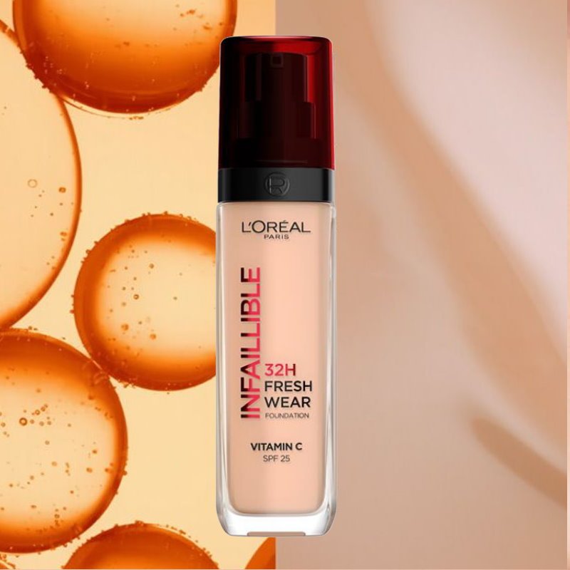L'Oreal Paris Infallible 32H Fresh Wear Foundation SPF 25 30ml 145 Cool Rose