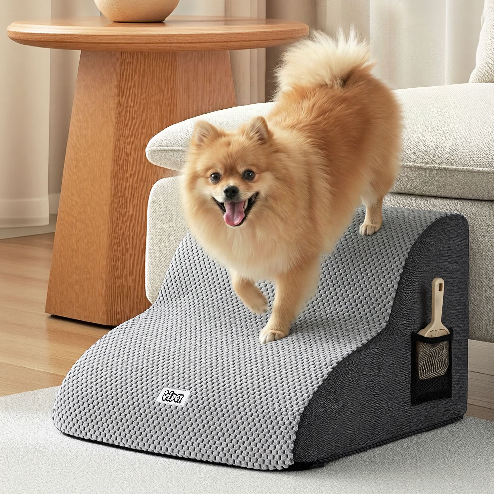 TEMU I.pet Dog Ramp 2 Steps For Small Dogs Bed Sofa Car Foam Non-slip Pet Cat Stairs