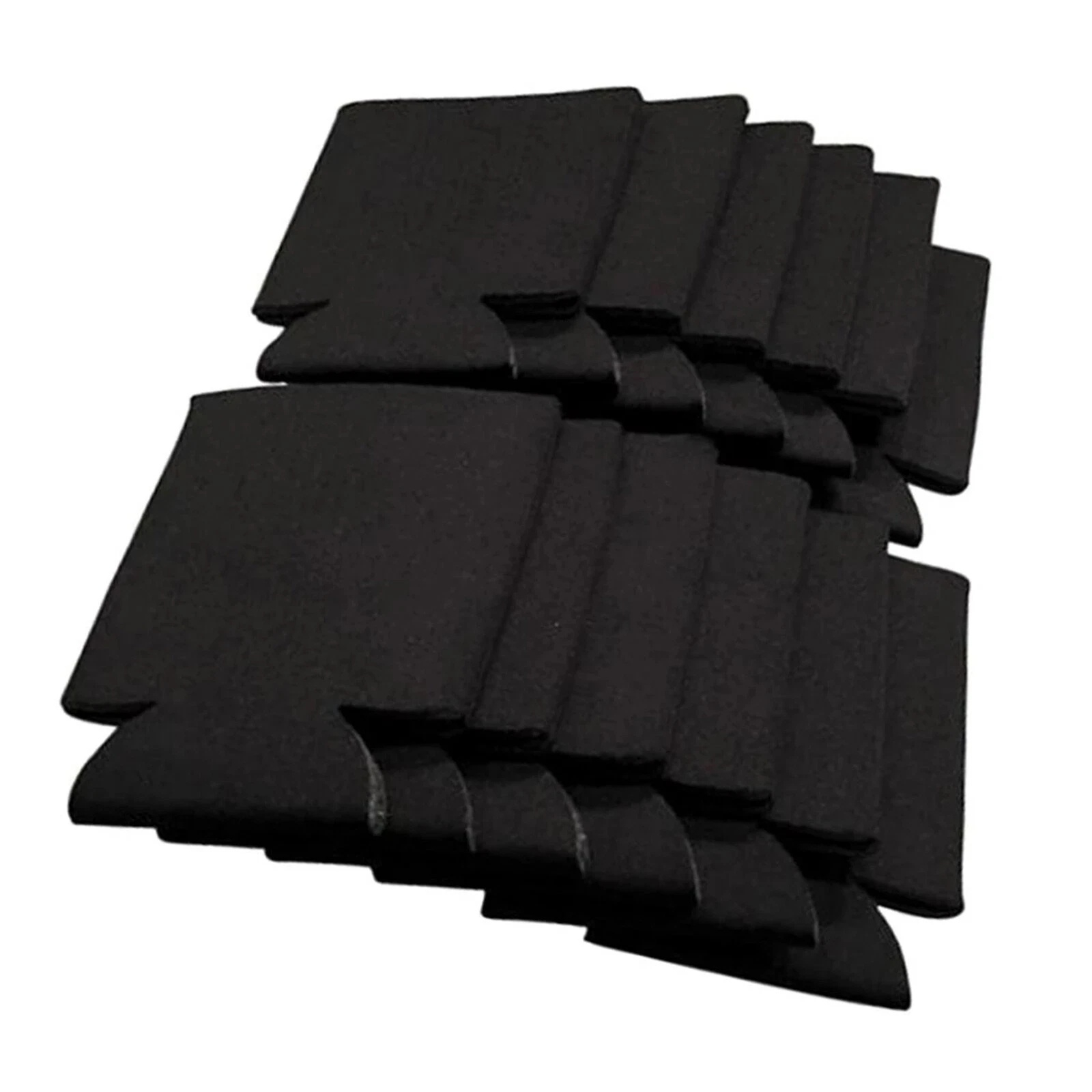 TEMU 16pcs Black Cooler Cover, Soda Canned Cooler, Canned Cooler Cover, Foam Cup Cover, Insulation Bag, Cup Cover, Foldable Beverage Cooler, Bottom