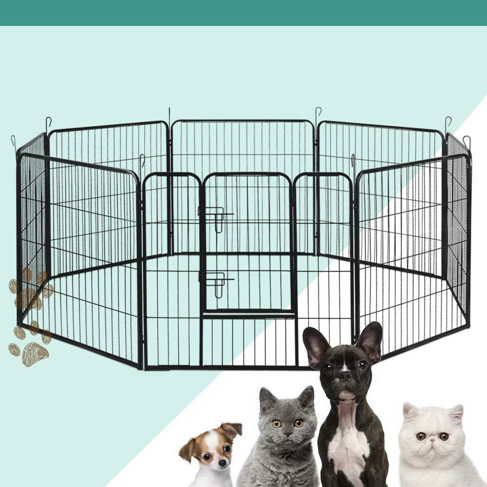TEMU I.pet 32" 8 Panel Dog Playpen Pet Exercise Cage Enclosure Fence Play Pen