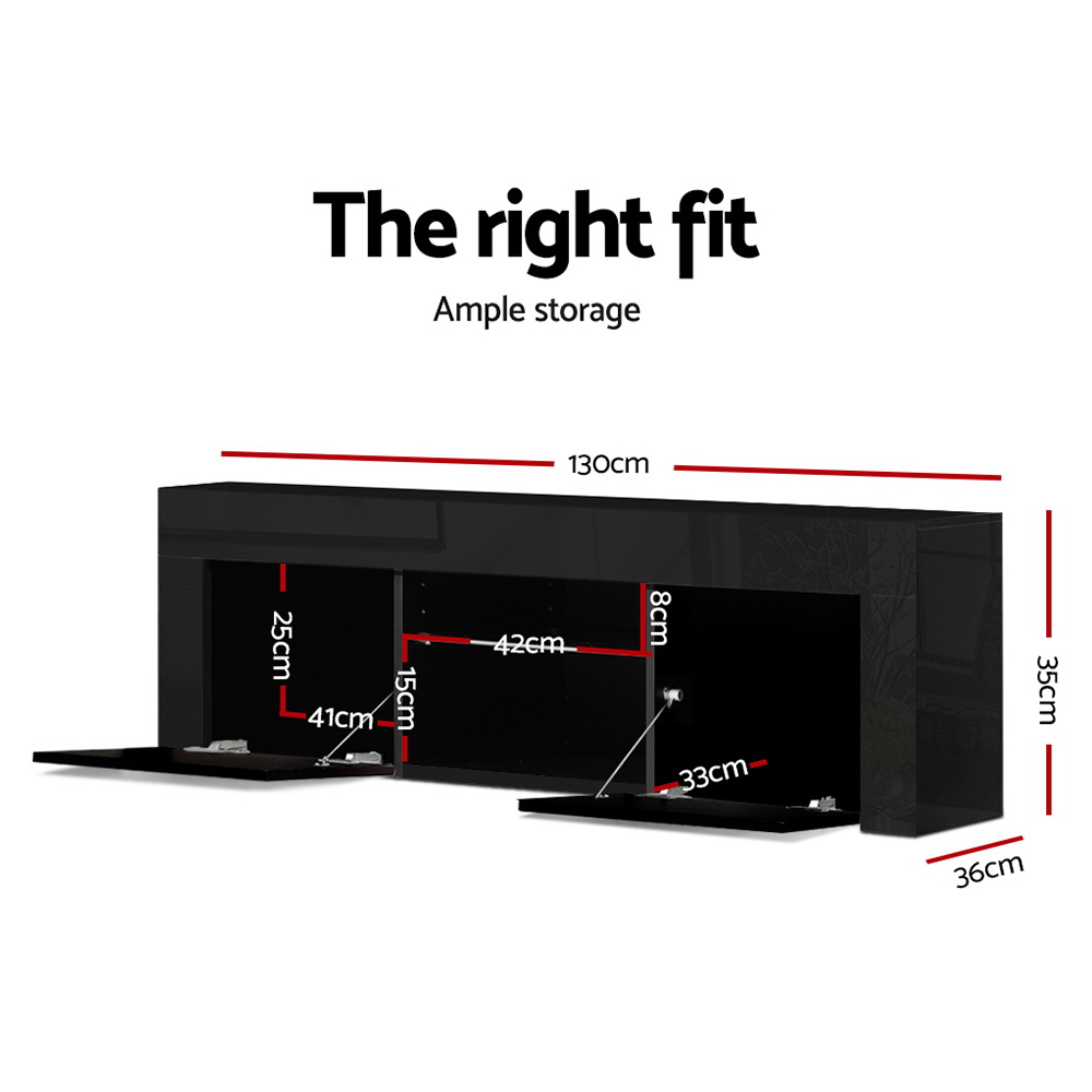   entertainment unit tv cabinet led rgb 130  drawers   Product details 2