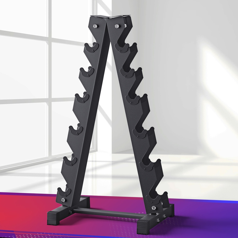 TEMU Everfit Dumbbells Rack 6 Tier Dumbbell Stand Home Gym Storage 200kg Capacity