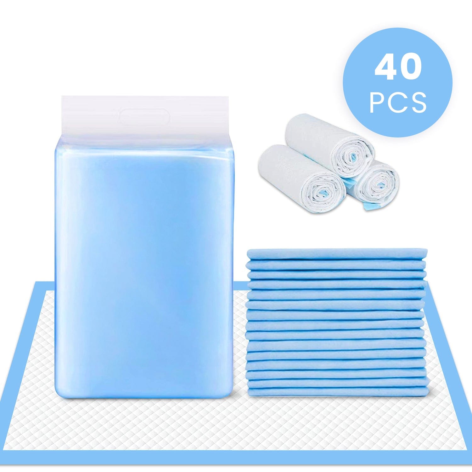 40pk 90 x 60cm Adult Disposable Bed Underpads