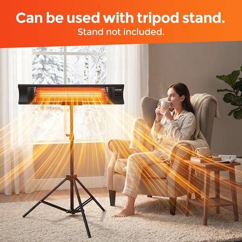 2000w infrared heater carbon fibre outdoor electric space room patio warmer wall ceiling mount remote instant heat