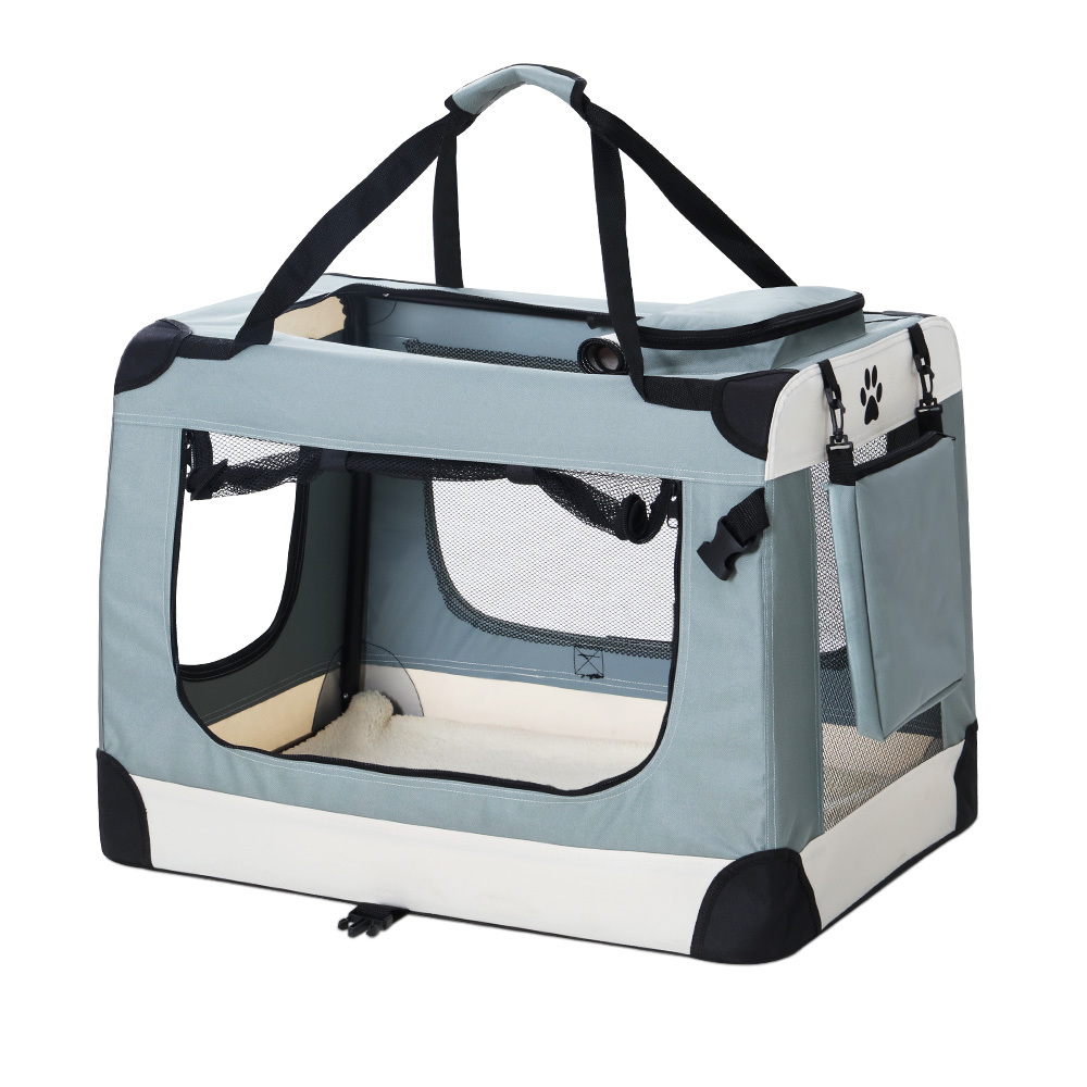 i.Pet Pet Carrier 90cm x 61cm x 65cm Soft Crate Dog Cat Travel Portable Cage Kennel Foldable 2XL