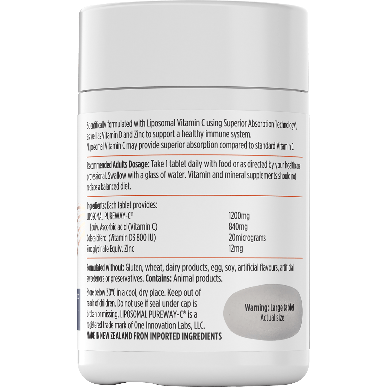 NUTRALIFE LIPOSOMAL VIT C ADVANCED 30Tabs