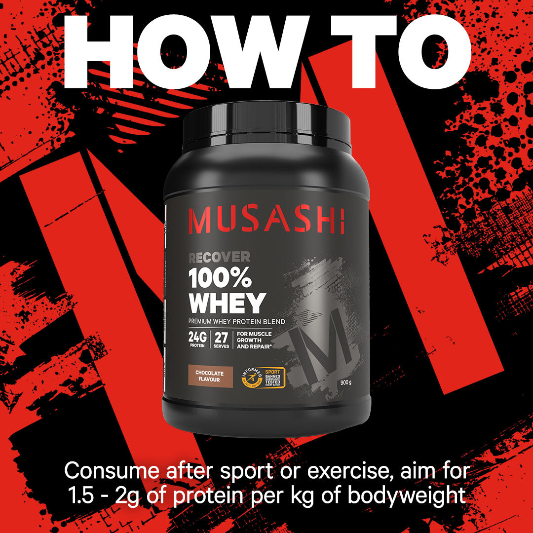 Musashi 100% Whey Chocolate Milkshake 900g