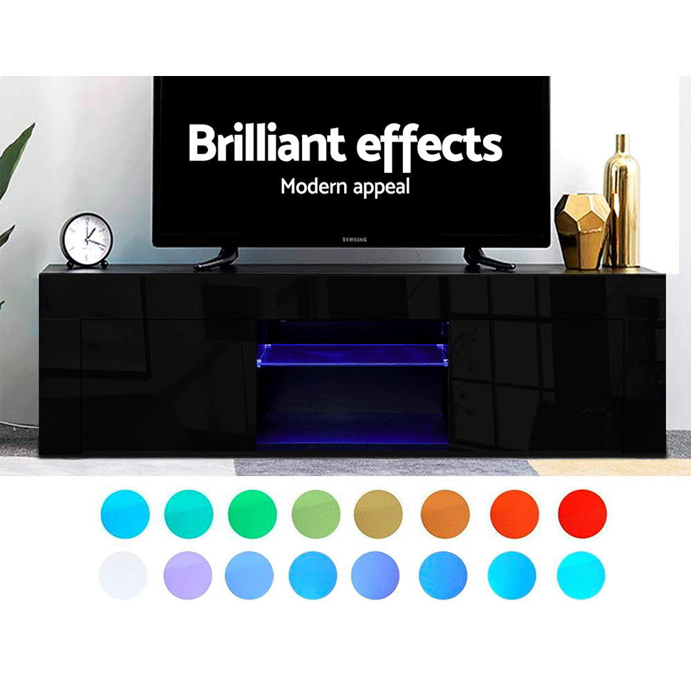   entertainment unit tv cabinet led rgb 130  drawers   Product details 4