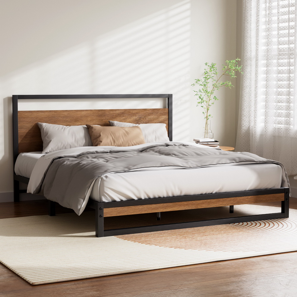 TEMU Artiss Bed Frame King Size Metal Frame Dane