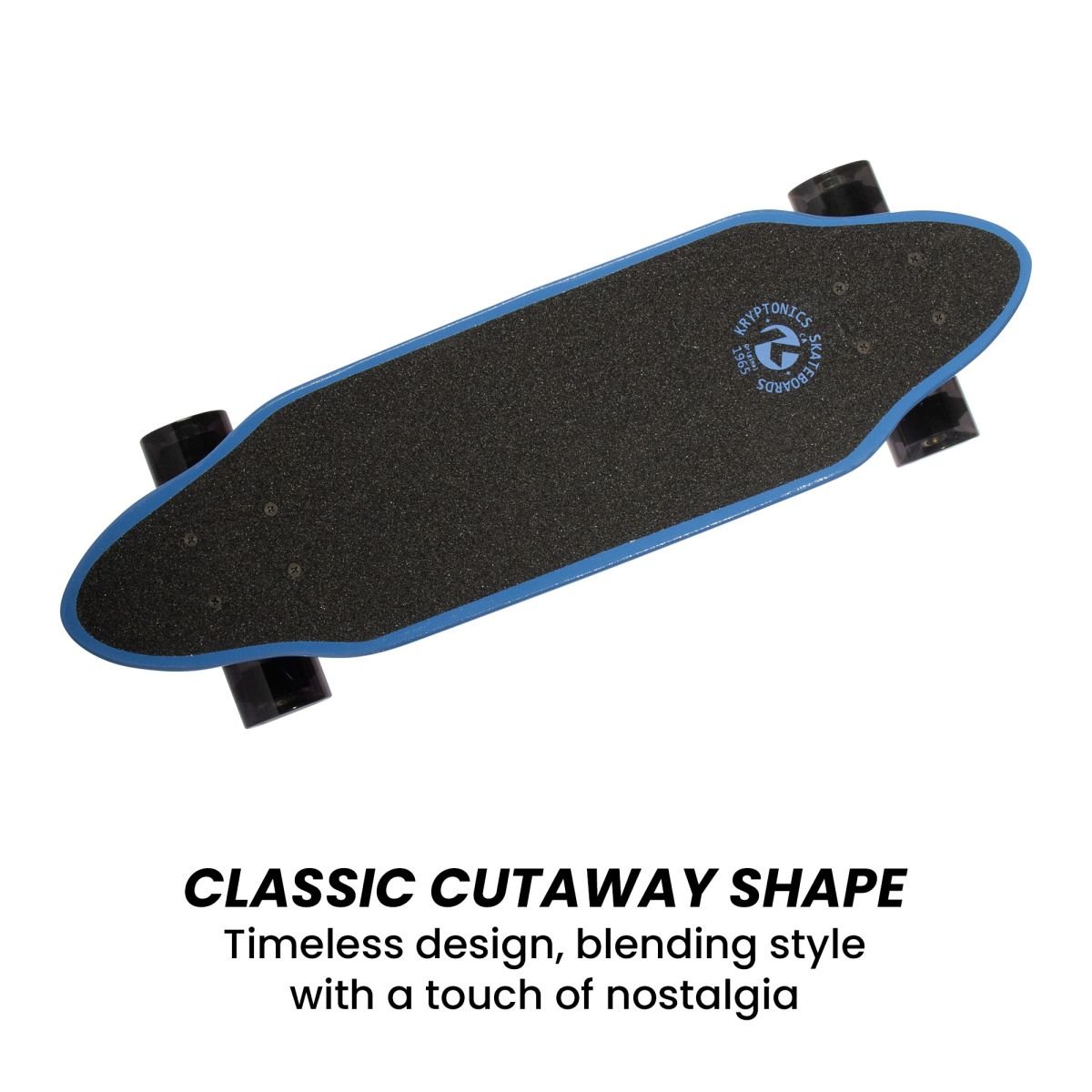 Kryptonics 26-inch Skateboard Mini Cutaway Cruiser Board - 89 IS Fine