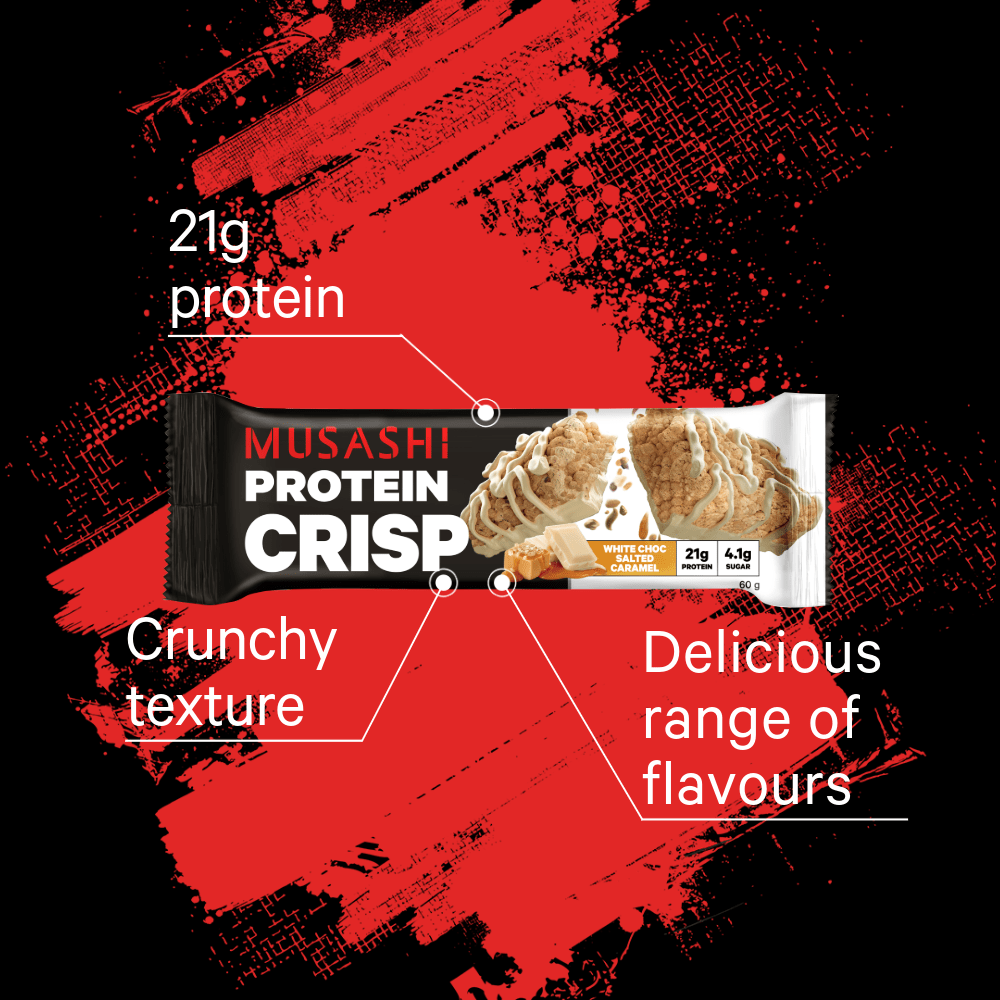 Musashi Protein Crisp-White Chocolate Cookies & Cream 60G X 12
