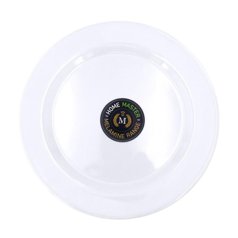 TEMU 4pcs Melamine Plate Round Lightweight Chip Scratch Resistant 25cm