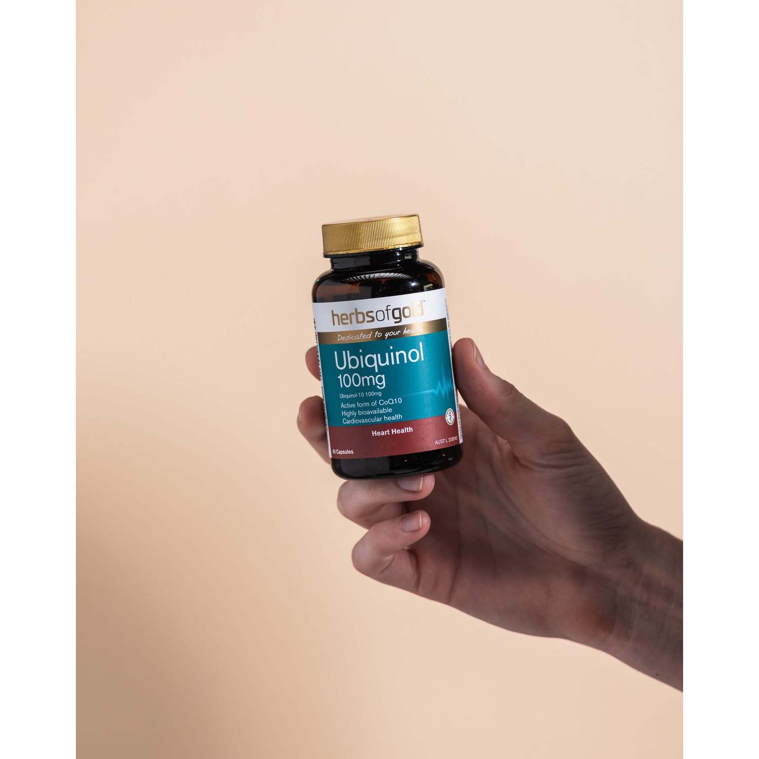 Herbs of Gold Ubiquinol 100mg 30 Capsules