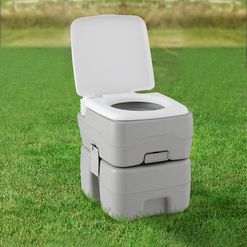 TEMU 20l Portable Camping Toilet Outdoor Flush Potty Travel Boating