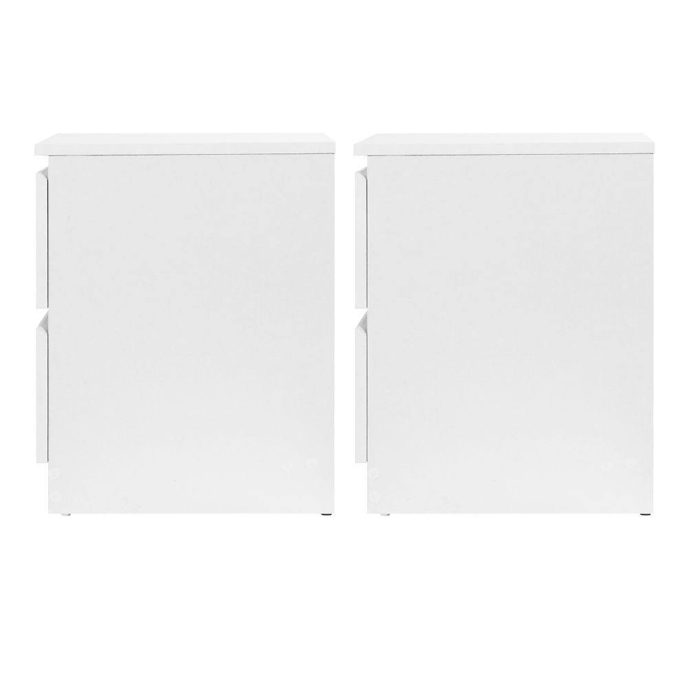   2x bedside table drawers side end table storage cabinet nightstand white Product details 3